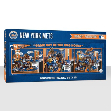Youthefan 13 x 39 in. MLB New York Mets Game Day in the Dog House Puzzle, 1000 Piece 2505893